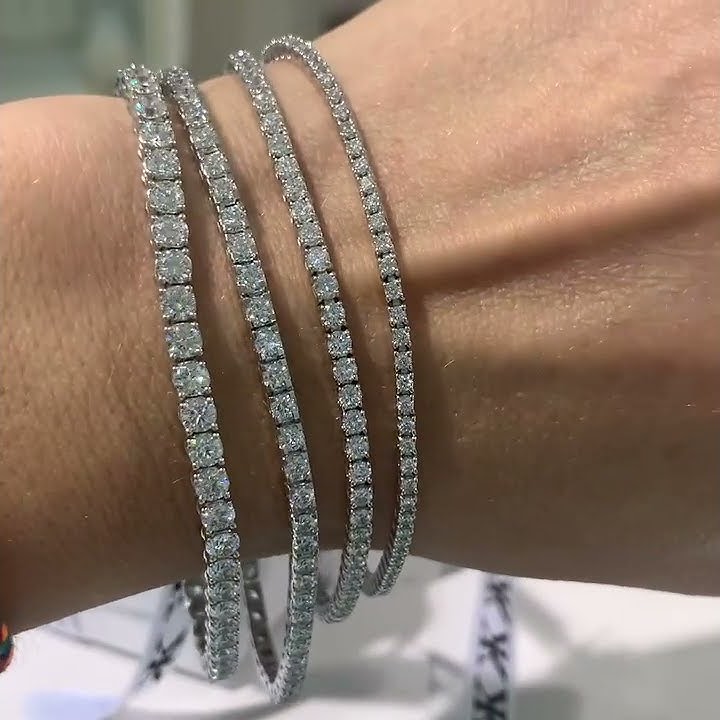 Diamond Tennis Bracelets by Kalfin Jewellery