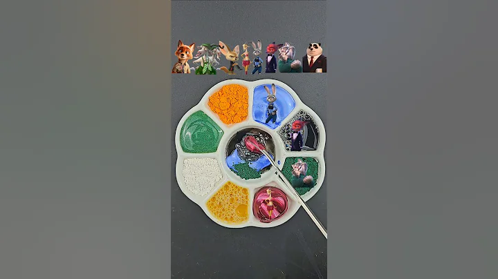 Guess the mixed colors of Zootopia 2 #zootopia2 #satisfying #colormixing #zootopia