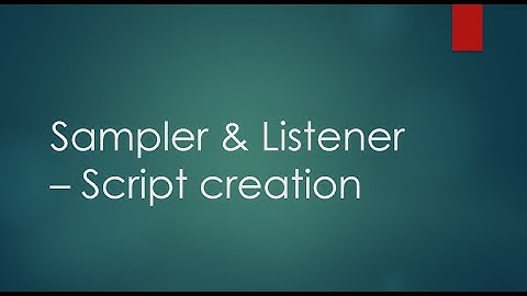 JMeter Elements - Samplers and Listeners || How to create Script in JMeter
