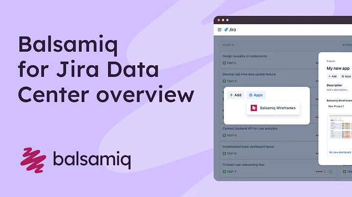 Balsamiq for Jira Data Center Overview