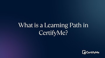 What is a Learning Path in CertifyMe?