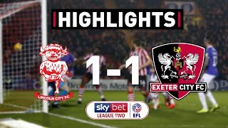 HIGHLIGHTS: Lincoln City 1 Exeter City 1 (26/2/19) EFL Sky Bet League Two