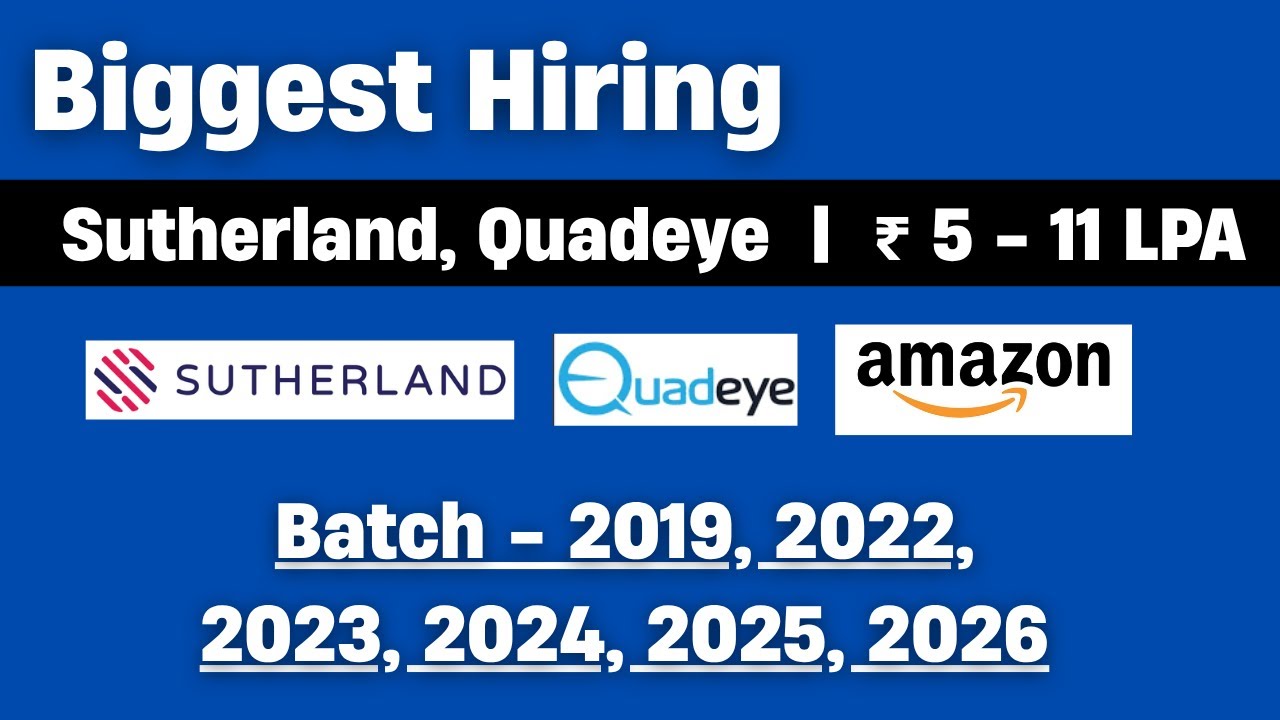 Mass Hiring 2025 Batch | Direct Test Hiring 2025 | 2025 Batch Hiring ...