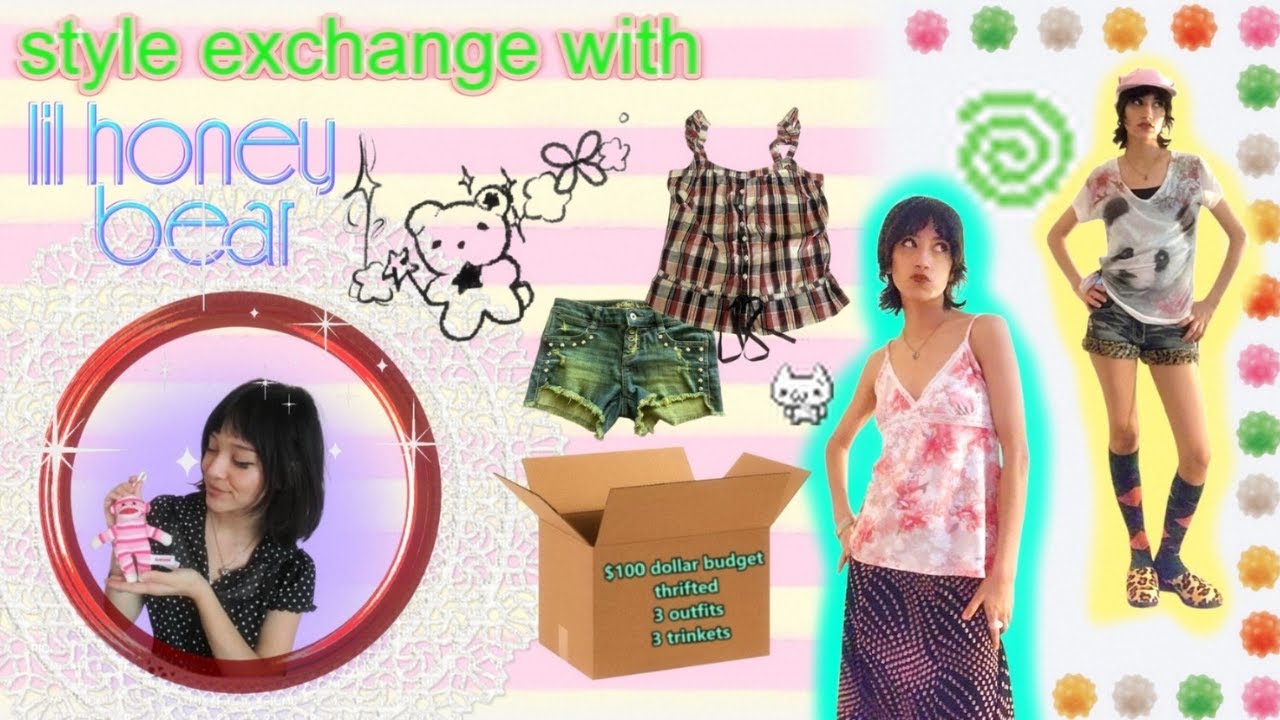 thrifted style exchange with @lilhoneybear (the ultimate crossover for the crafty girls!!)