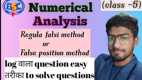 #bscmathexpress Regula falsi method or false position method, Numerical analysis class-5 by kaushal