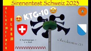 Sirenentest Schweiz 2023 | VOLLE LOTTE KTG-10 | 2 x Allgemeiner Alarm | Oberdürnten (ZH) screenshot 4
