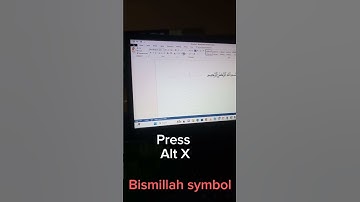 How to Write Bismillah in MS Word using Code |  ﷽ in MS Word | #ishtiaqsami  #bismillah #msword