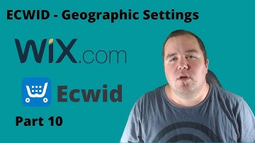 ECWID - Geographic Settings | Build an eCommerce website using Wix | Wix ecommerce | part 10