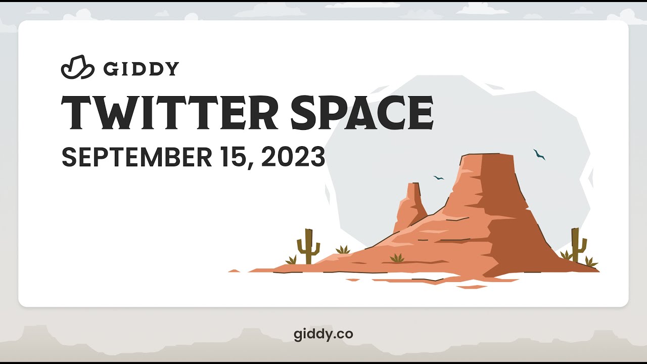 Giddy Twitter Space | Giddy Pro Membership Details