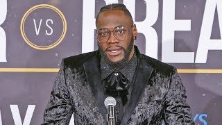 Deontay Wilder FULL POST FIGHT PRESS CONFERENCE Vs. Dominic Breazeale Deontay Wilder FULL POST FIGHT PRESS CONFERENCE Vs. Dominic Breazeale