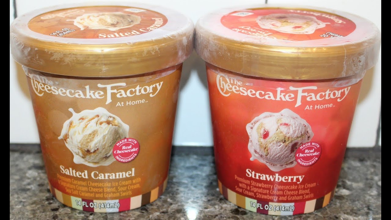 The Cheesecake Factory At Home Ice Cream Salted Caramel & Strawberry