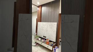 🎯 Title: 🔥 Luxury Wooden TV Panel Design | Modern Living Room Transformation 😍#viralvideo #trending