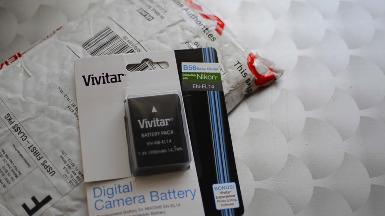 Vivitar EN-EL14 Battery For Nikon Unboxing + Review