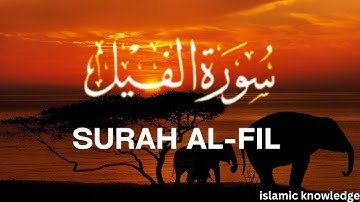Surah Al-FIL (The Elephant) سورة الفيل with urdu Translate