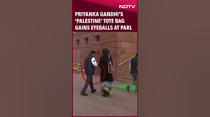 Priyanka Gandhi | Priyanka Gandhi Vadra’s ‘Palestine’ Tote Bag Gains Eyeballs At Parliament