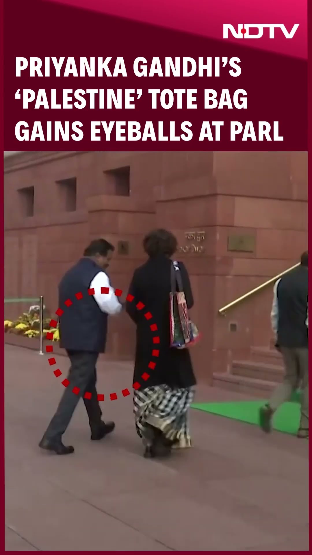 Priyanka Gandhi | Priyanka Gandhi Vadra’s ‘Palestine’ Tote Bag Gains Eyeballs At Parliament