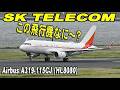 SK Telecom 韓国機 Airbus A319-115CJ (HL8080) 羽田空港離陸