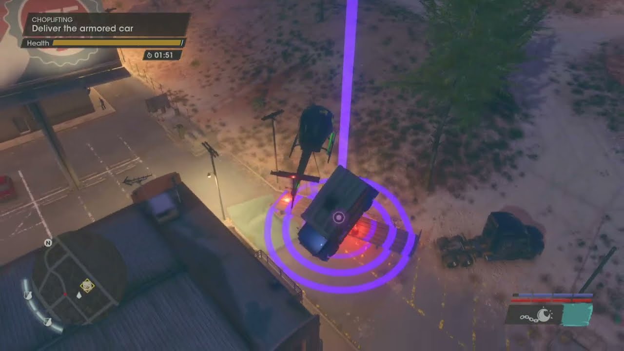 Saints Row - Choplifting: Grab The Target with Magnet and Deliver The