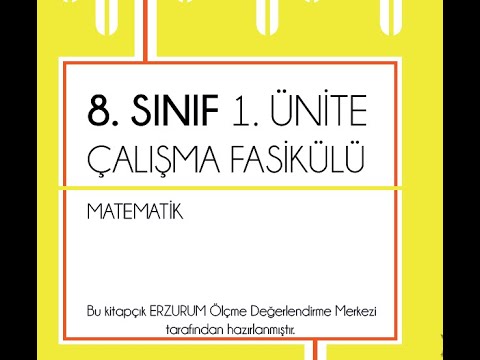 8. SINIF ERZURUM ÇALIŞMA FASİKÜLÜ (1.ÜNİTE 1-27 )