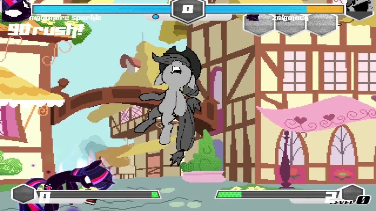 Fighting Is Magic Mugen Nightmare Sparkle VS Team Nightmare Rarity