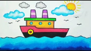 Tutorial Menggambar dan Mewarnai Kapal (SHIP)