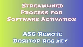 Asg-Remote Desktop Installation Tutorial Easy Steps