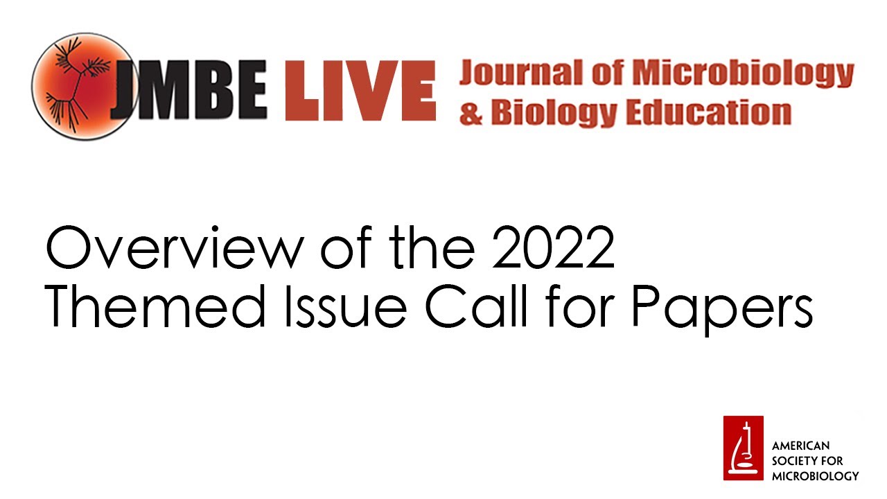 Overview of the 2022 Themed Issue Call for Papers - YouTube