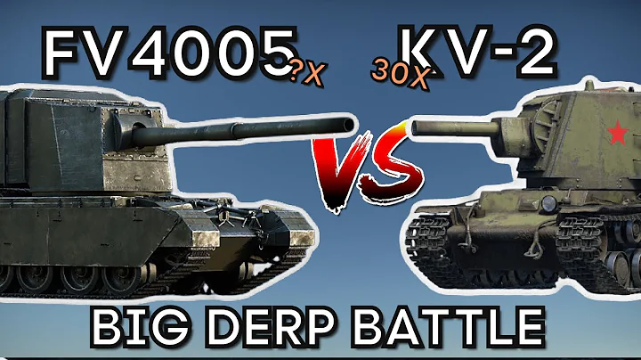 BIGGEST DERP BATTLE - FV4005 vs KV-2 - WAR THUNDER