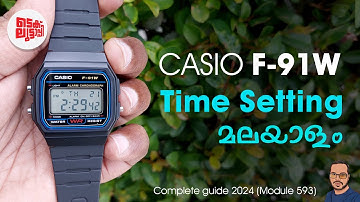 Casio F-91W Time Setting മലയാളം #shorts #watch #malayalam