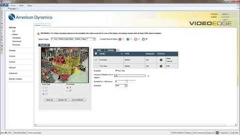 VideoEdge MotionDetection Config Alarms