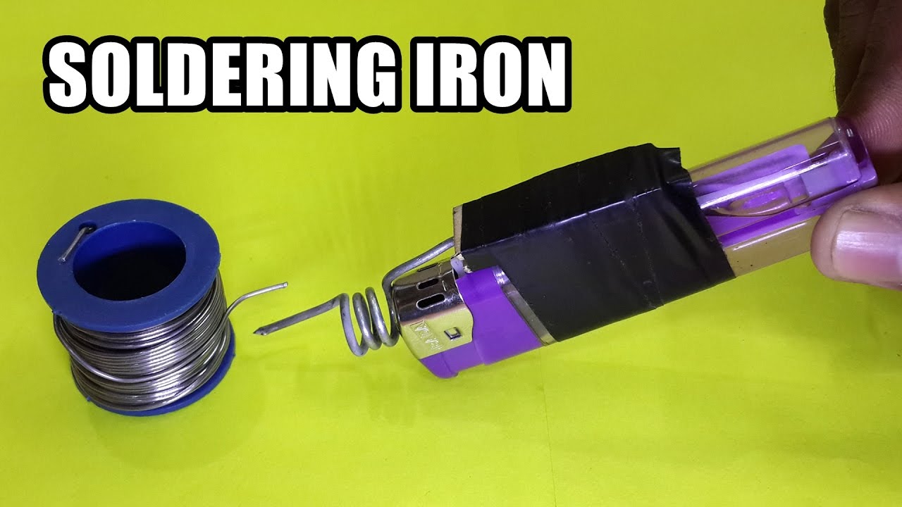 Turn a Lighter into an Emergency Soldering Iron Life Hack YouTube