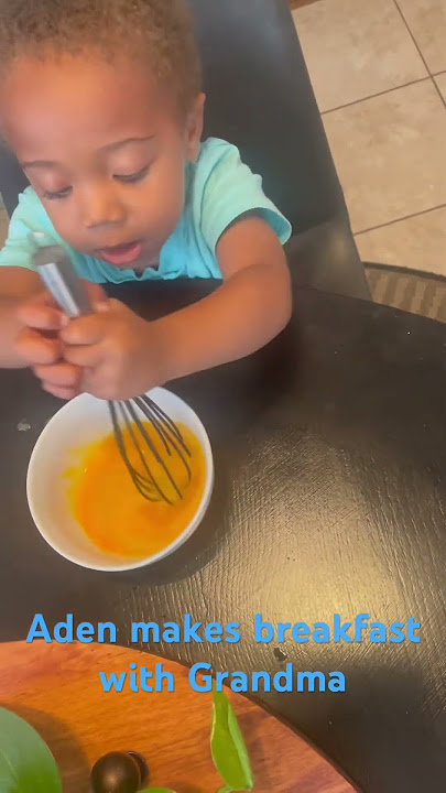 Aden‘s morning shenanigans with Grandma