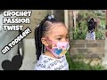 CROCHET HAIR ON MY TODDLER?! Spring Passion Twists Protective Style On My Toddler!