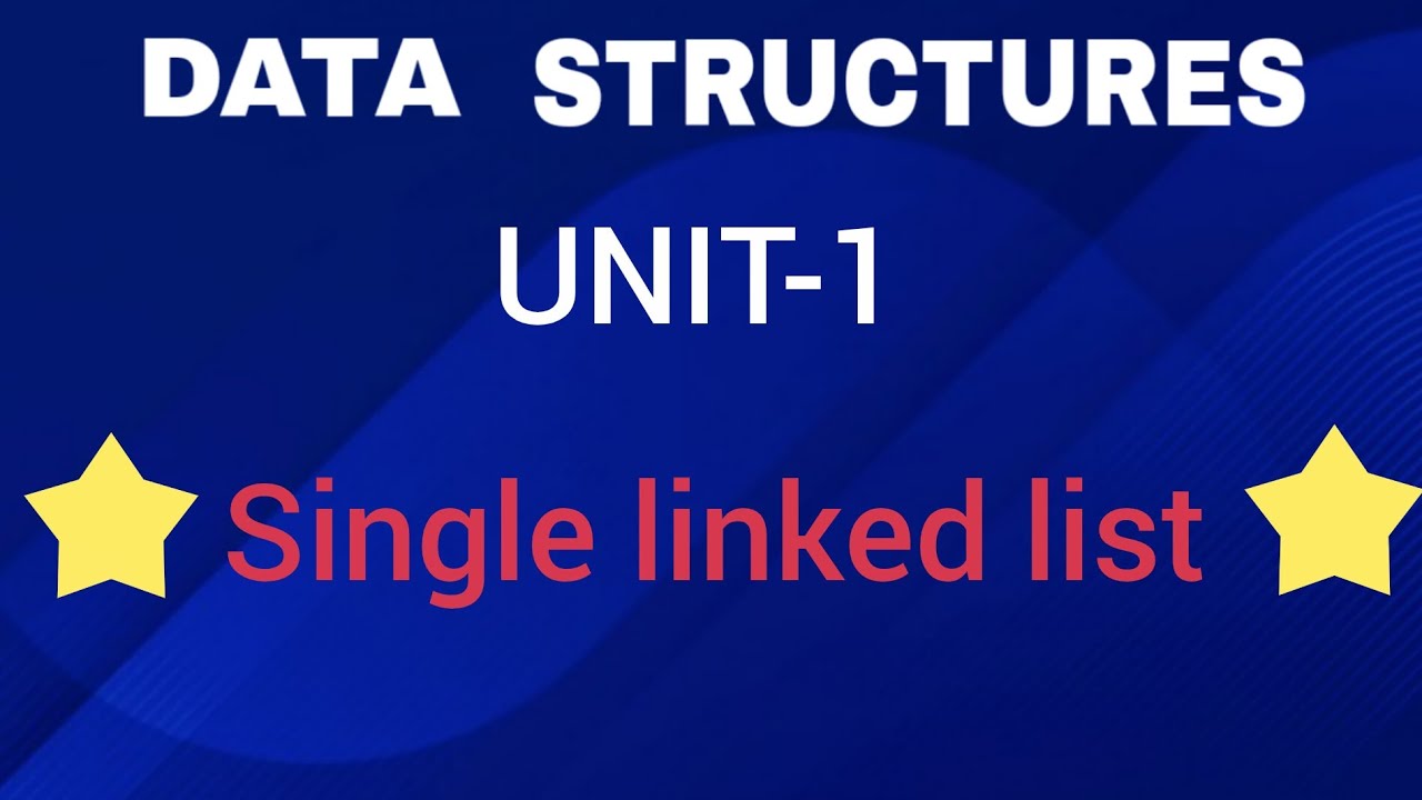 Single linked list || Data Structures (DS) - YouTube