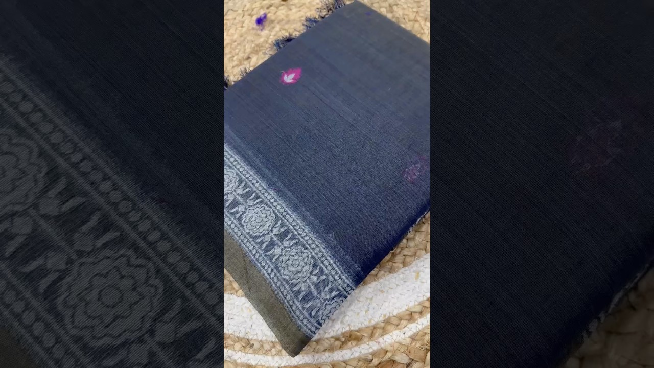 Soft Pure Muga Cotton Azrakh Style Pallu Saree