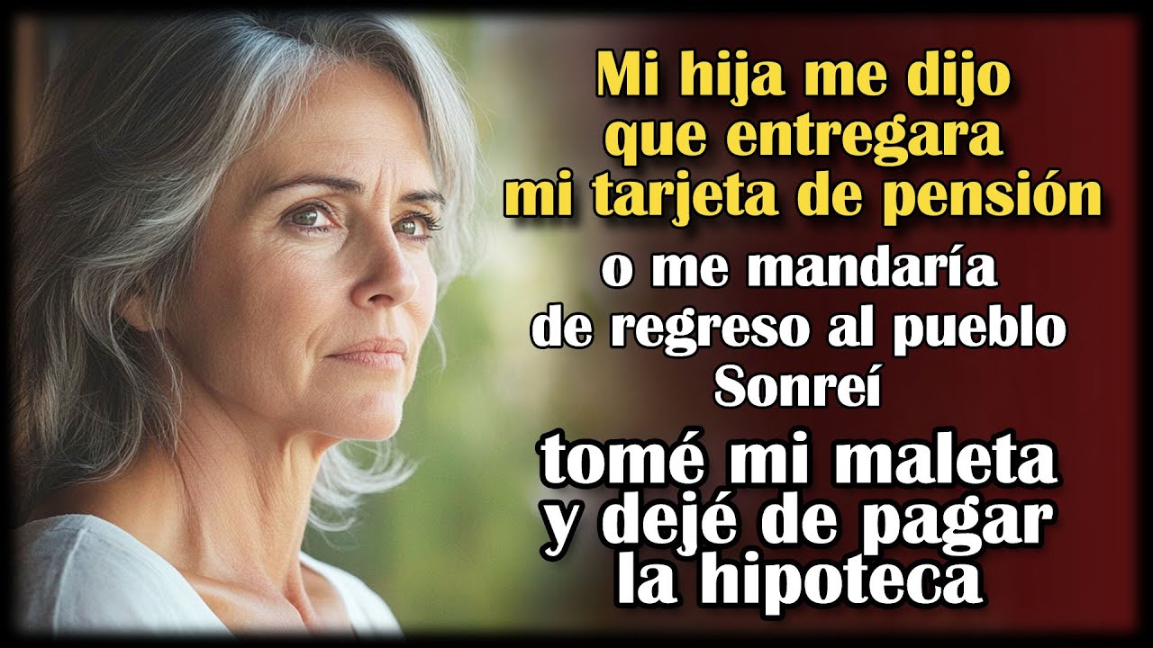 “Dame tu pensión o te vas”, dijo mi hija. Sonreí, tomé la maleta y me marché sin mirar atrás.