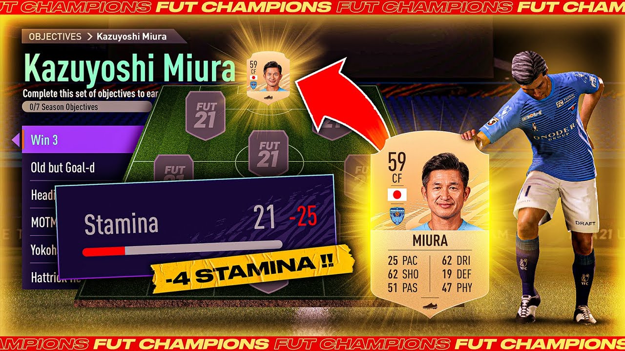 FIFA 21 but using a -4 Stamina Striker in Weekend League