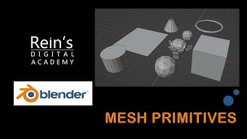 ADD - Mesh Primitives Tutorial in Blender for Beginners