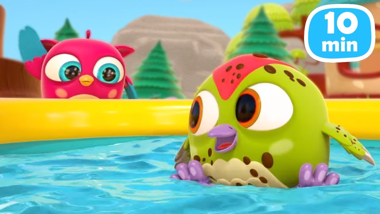 Baykuş Hop Hop Tık Tık’ı şampuanla yıkıyor ve arabalara yarış pisti yapıyor! Türkçe çizgi film.