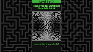 Can You Solve This Maze 🤔 Quick Brain Game Challenge!