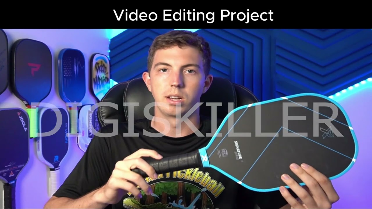 Talking Head Video Editing Project of Product Overview of Paddles
