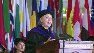 Hillary Clinton commencement speech at Wellesley College. May 26, 2017.