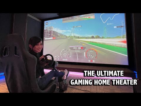 Видео: THE ULTIMATE GAMING HOME THEATER!!