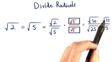Divide Radicals - Visualizing Algebra