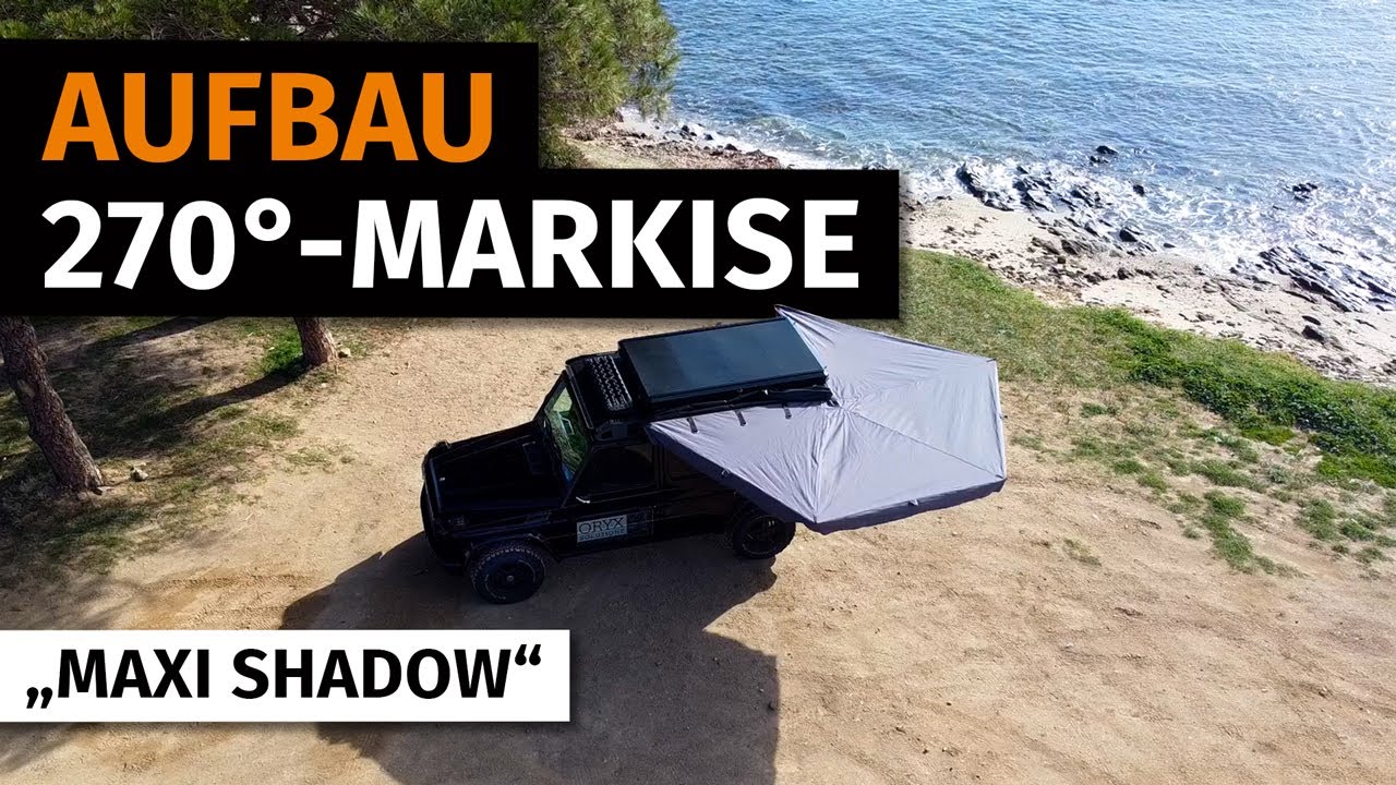 270-Grad-Markise „Maxi Shadow“ - im Handumdrehen aufgebaut!