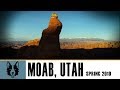 🐾 Moab&#39;s Corona Arch, Long Canyon Road and Snow-Capped La Sal Mountains