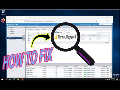 Issue Resolved | Normal Degraded Status in iSCSI Disk ESXi Datastore