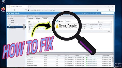 Issue Resolved | Normal Degraded Status in iSCSI Disk ESXi Datastore