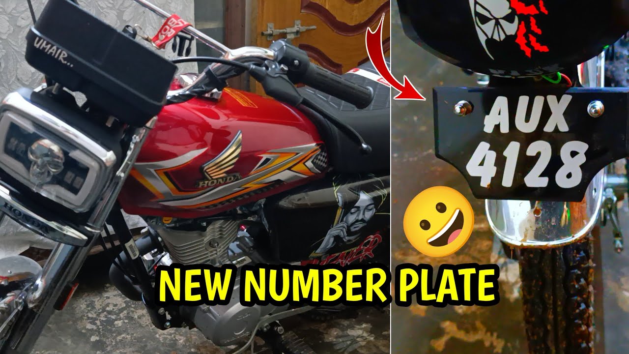 Apny monster Ko new number plate😜 lagva de Bhai ny 🖤|| Umair 22 vlogs ...