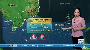Dự báo thời tiết biển ngày 30/6/2021 | Mưa giông, lốc xoáy và gió giật ở vùng biển phía nam | VTVWDB